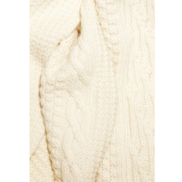 Levis Made & Crafted Cream Chunky Scarf - Picture 4 of 5
